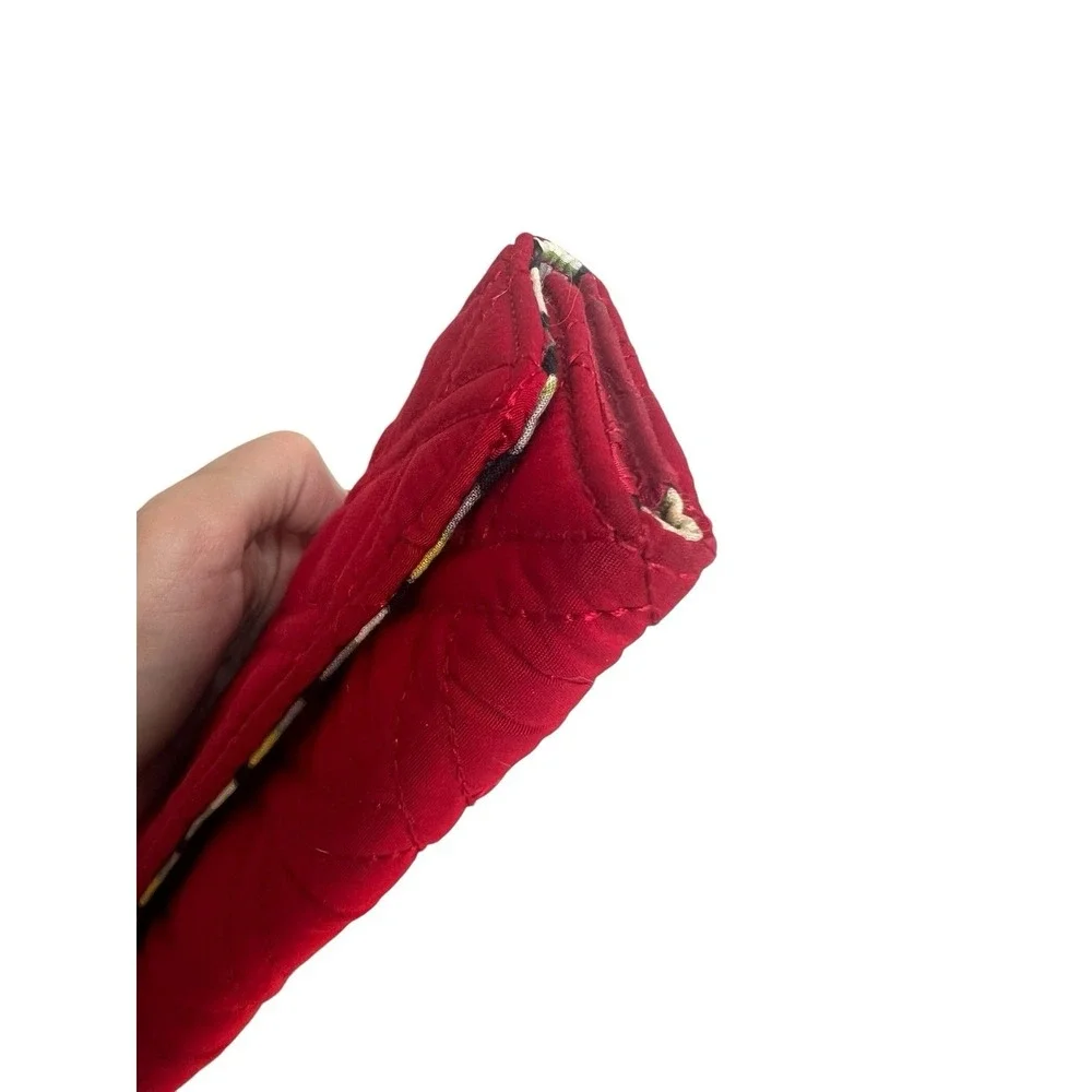 Vera Bradley RFID Georgia Wallet in Cardinal Red - Trifold - Picture 8 of 14